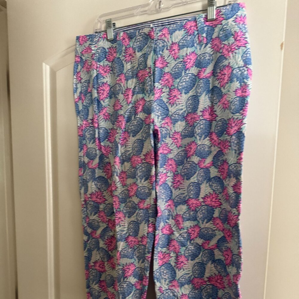Vineyard Vines Linen Pineapple Beach Pant Size 10 New Without Tags